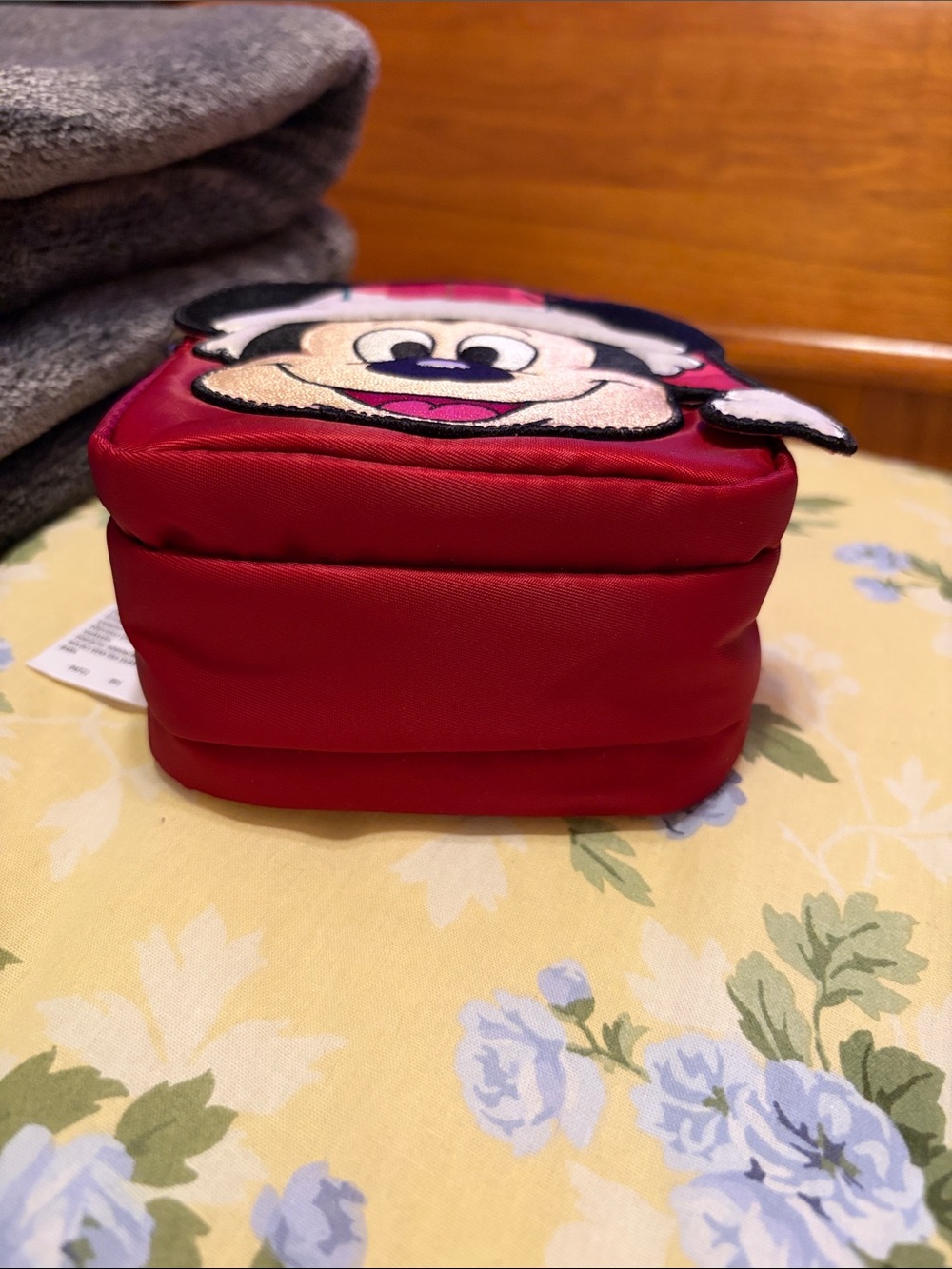Disney Parks Mickey Mouse Red Holiday Crossbody Bag - Picture 3 of 5